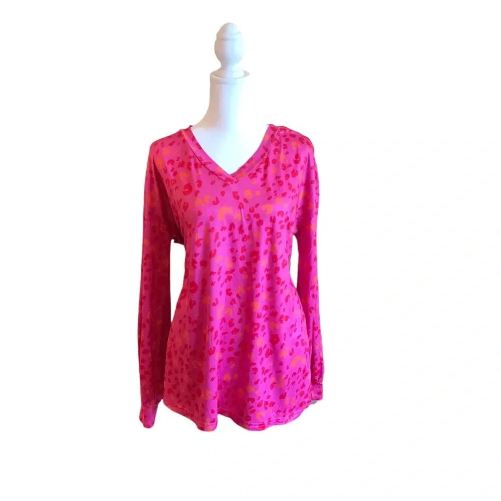 NWOT Pink Leopard Top - Picture 2 of 10